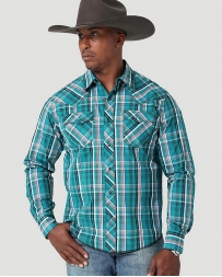 Wrangler® Men's Fashion Snap LS Plaid