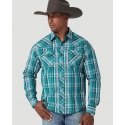 Wrangler® Men's Fashion Snap LS Plaid