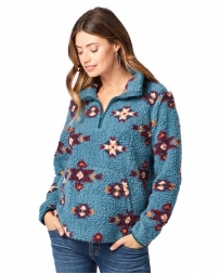 Wrangler Retro® Ladies' 1/4 Zip Sherpa Pullover