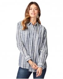 Wrangler® Ladies' Western Boyfriend Fit Shirt