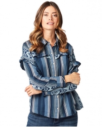 Wrangler® Ladies' Striped Western Top