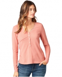 Wrangler® Ladies' V-Neck Top Rose