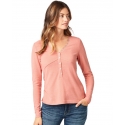 Wrangler® Ladies' V-Neck Top Rose