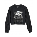 Wrangler® Ladies' Relaxed LS Cropped Tee