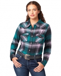 Wrangler® Ladies' Plaid Flannel Shirt