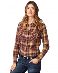 Wrangler® Ladies' Plaid Flannel Shirt