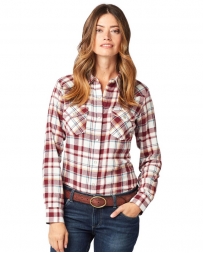 Wrangler® Ladies' Plaid Flannel Shirt