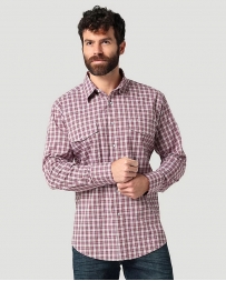 Wrangler® Men's Wrinkle Resistant LS Plaid