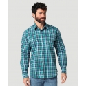 Wrangler® Men's Wrinkle Resistant LS Plaid