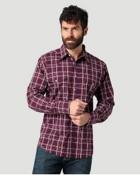 Wrangler® Men's Wrinkle Resistant LS Plaid