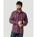 Wrangler® Men's Wrinkle Resistant LS Plaid