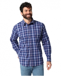 Wrangler® Men's Wrinkle Resistant LS Plaid