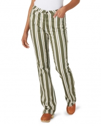 Wrangler® Ladies' Hi Rise Striped Flare