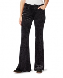 Wrangler® Ladies' Black Velvet Flare