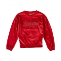 Wrangler® Girls' Crushed Velvet Logo Top