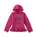 Wrangler® Girls' Cowgirl Riders Ruffle Hoodie