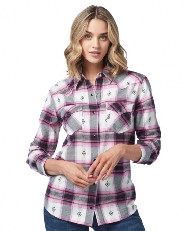 Wrangler® Ladies' Brushed Flannel Shirt - Fort Brands