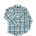 Wrangler® Boys' Logo LS Plaid Shirt