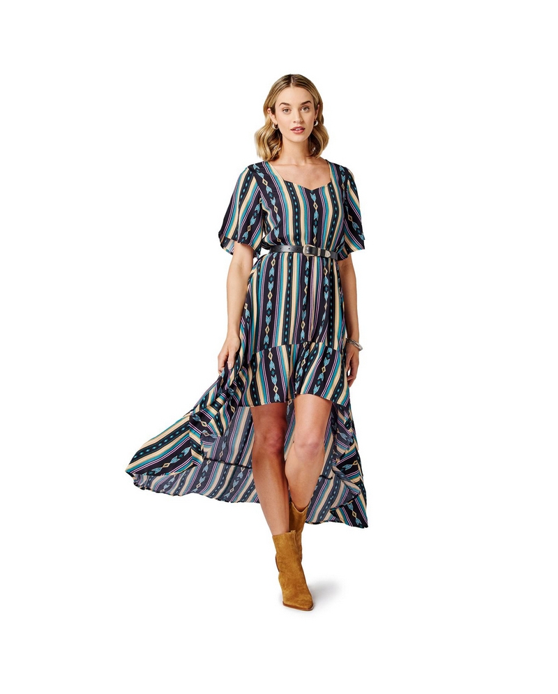 Ladies deals stripe dress