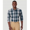 Wrangler® Men's ATG LS Mixed Material Plaid