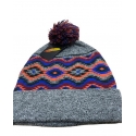 Black/White Aztec Beanie