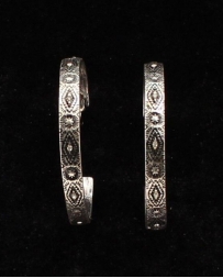 Blazin Roxx® Ladies' Aztec Engraved Hoop Earrings