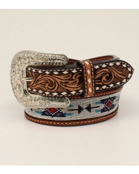 Angel Ranch® Ladies' Beaded Inlay Tooled Belt
