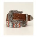 Angel Ranch® Ladies' Beaded Overlay Concho Belt