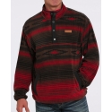 Cinch® Men's 1/4 Zip Aztec Fleece Pullover