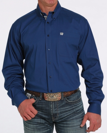 Cinch® Men's Classic Fit LS Solid Royal - Fort Brands