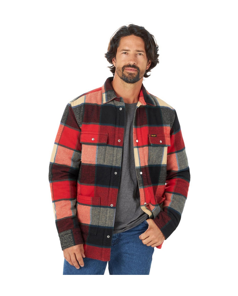 Wrangler® Men's Sherpa Lined Shirt Jacket - Fort Brands