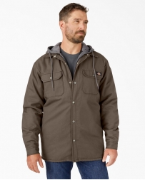 Dickies® Men's Fleece Hooded Duck Shirt Jacket