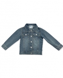 Girls' Fringed Back Denim Jacket