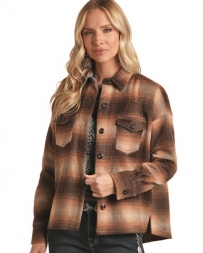 Rock and Roll Cowgirl® Ladies' Fringed Plaid Shacket