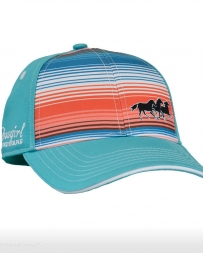 Cowgirl Hardware® Girls' Serape Running Horses Cap