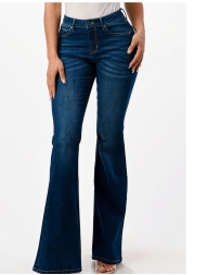 Grace in LA Ladies' Basic Dark Flare Jean