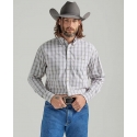 George Strait® Men's LS 1 Pocket Button Plaid