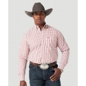 George Strait® Men's LS 1 Pocket Button Plaid