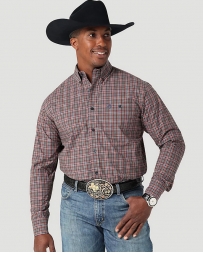 George Strait® Men's LS 1 Pocket Button Plaid