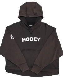 Hooey® Ladies' Black Roomy Cropped Hoody