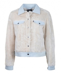 Hooey® Ladies' Cream Sherpa & Denim Jacket