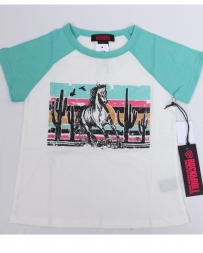 Rock and Roll Cowgirl® Girls' Horse Scene Graphic Tee