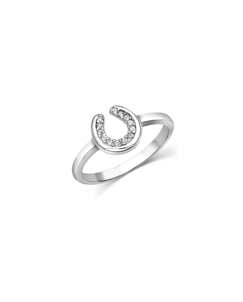 Montana Silversmiths Ladies Horseshoe Sparkle Ring