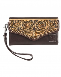 Angel Ranch® Ladies' Tooled Flap Clutch