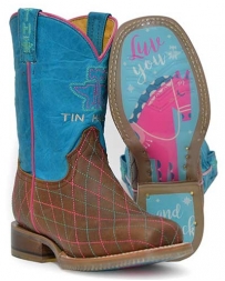 Tin Haul® Kids' Hearts & Colts Youth Boots