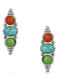 Montana Silversmiths® Ladies' Color Me Trio Earrings