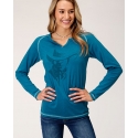 Roper® Ladies' Cowboy Graphic L/S Tee