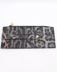 Ladies' Grey Leopard Credit Card Holder