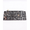 Ladies' Grey Leopard Credit Card Holder