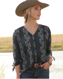 Cruel® Ladies' 3/4 Sleeve Georgette Top